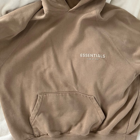 Essentials Fear of God tan hoodie - Picture 3 of 5